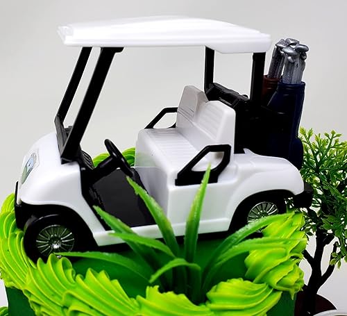 Miniatura 3 de Generic Juego de adornos para tartas de golf con carrito de golf y accesorios