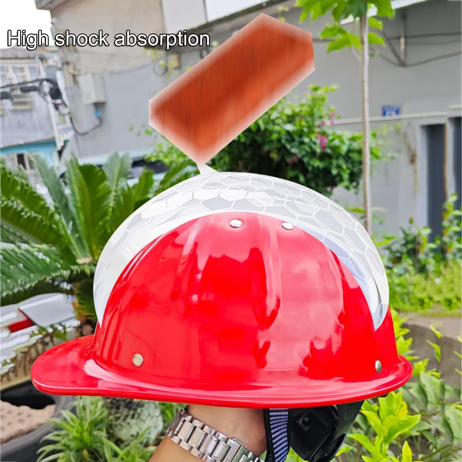 Alu-Legierung Bauhelm Bauhelm für Den Baustahlbergbau Leicht und Wärmeableitend 4-Punkt-Befestigung Liner Abnehmbar Verstellbare Vorrichtung 3 Farben Erhältlich