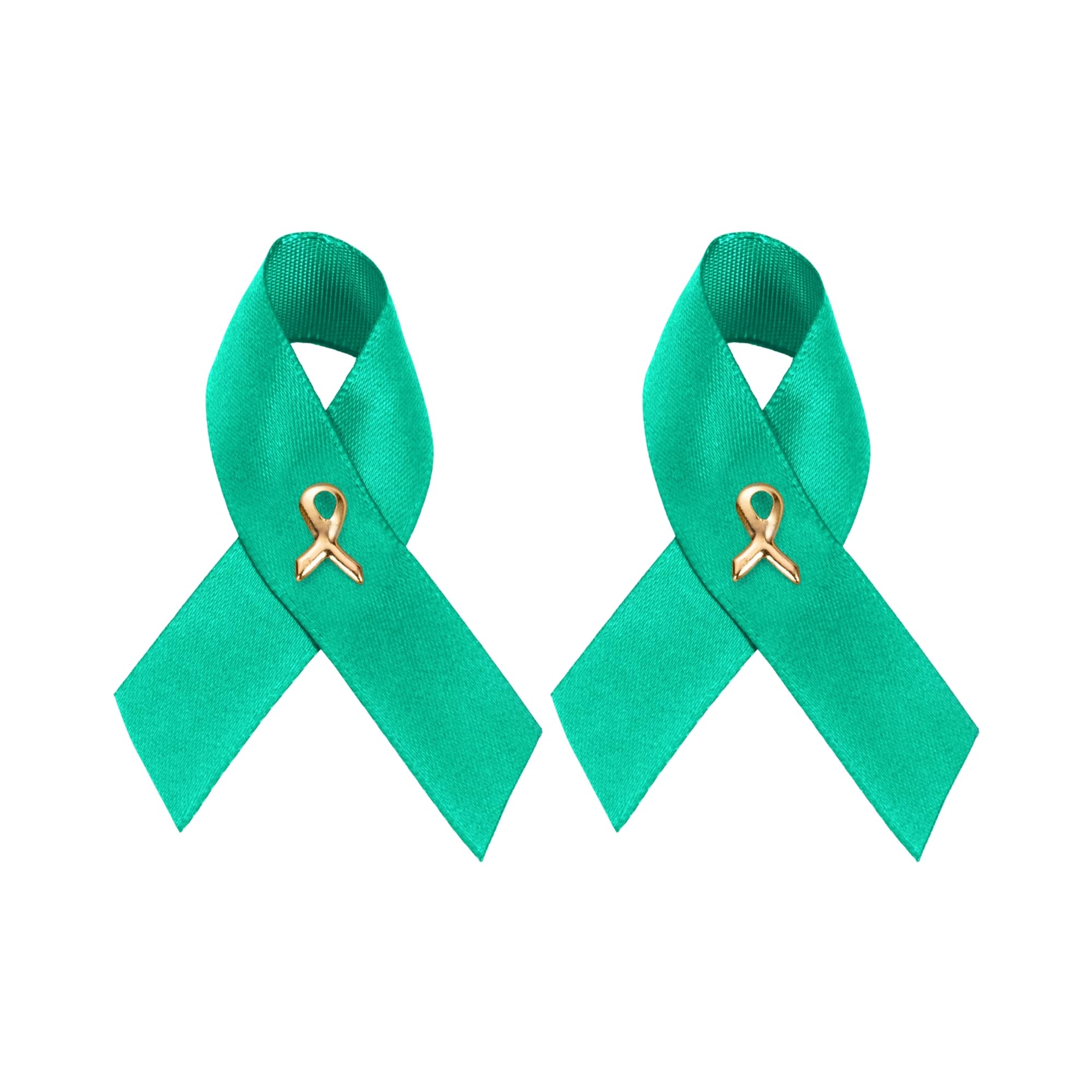 1/2/5/10/25/50/100pcs Satin Awareness Ribbon Pins (Pick your color), for Cancer &amp; Disease Awareness, Bulk Quantities for Fundraising, Events, Gift Giving