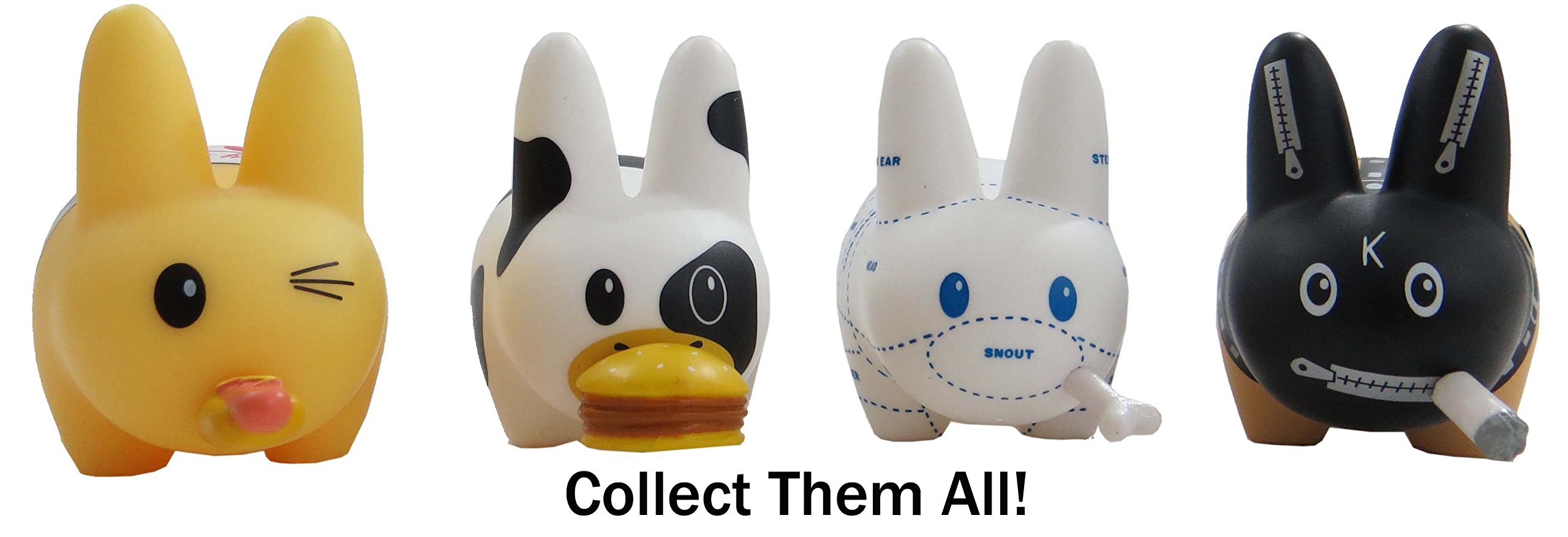 ⬛︎新品 Kidrobot SMORKIN' LABBIT 2.5 (4個SET) Amazon.com: Frank Kozik Smorkin' Labbit Mad Cow Vinyl Toy 2.5 inch