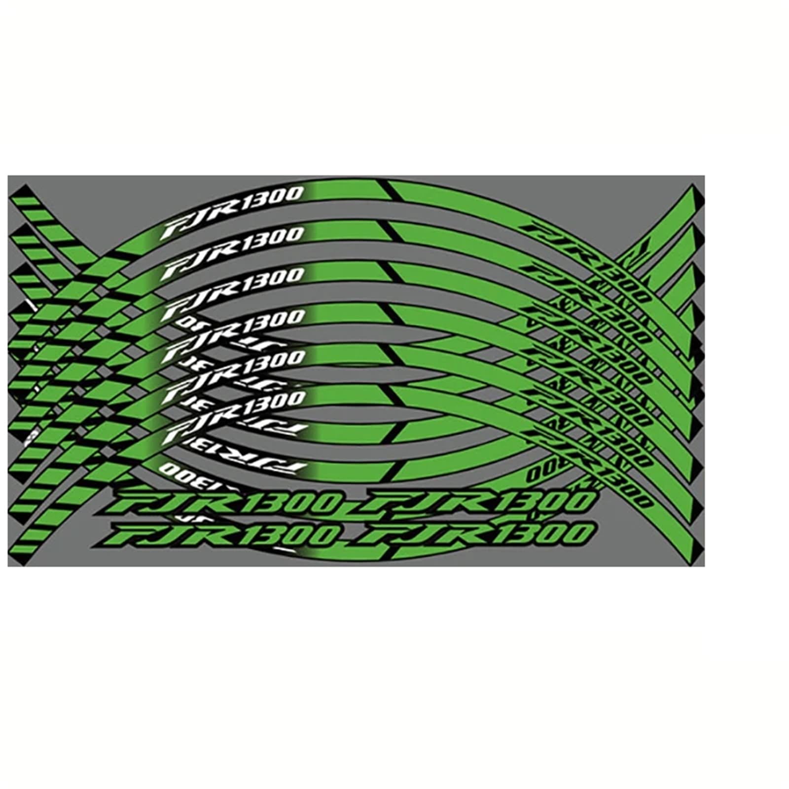 for Yamaha FJR 1300 Fjr1300 Motorcycle Rim Stickers Waterproof Reflective Front Rear Tire