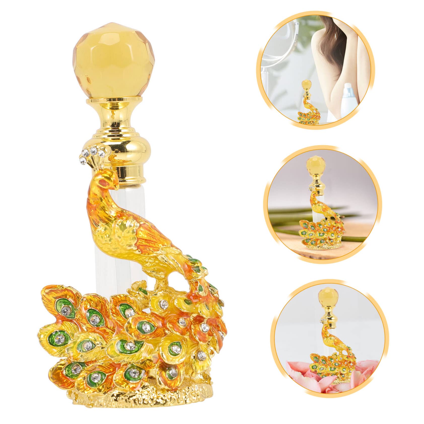 MAGICLULU 3 Bottiglie Di Profumo Vuote Ricaricabili Con Vintage Contenitore Portatile Da Viaggio Per Profumi