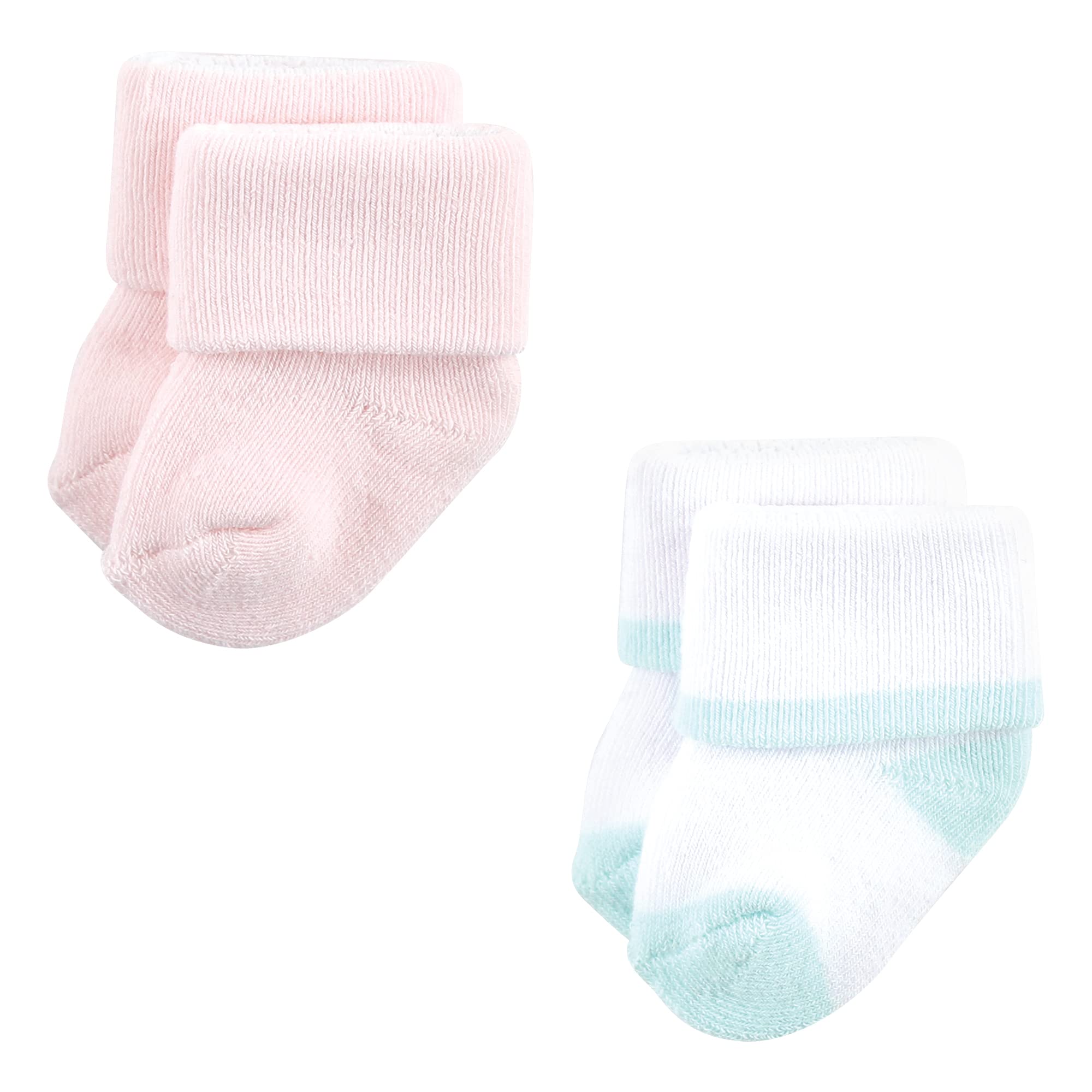 Luvable Friends Damen Unisex Neugeborene und Baby Frottee Socken Azteken 0-6 Monate, Coral Mint Aztec
