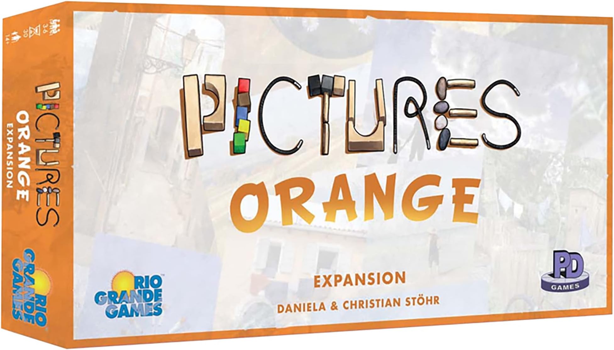 Pictures Orange Expansion Board Game for Family, Creative Party Games with 55 New Cards, Play for Ages 14 Plus, 3-6 Players