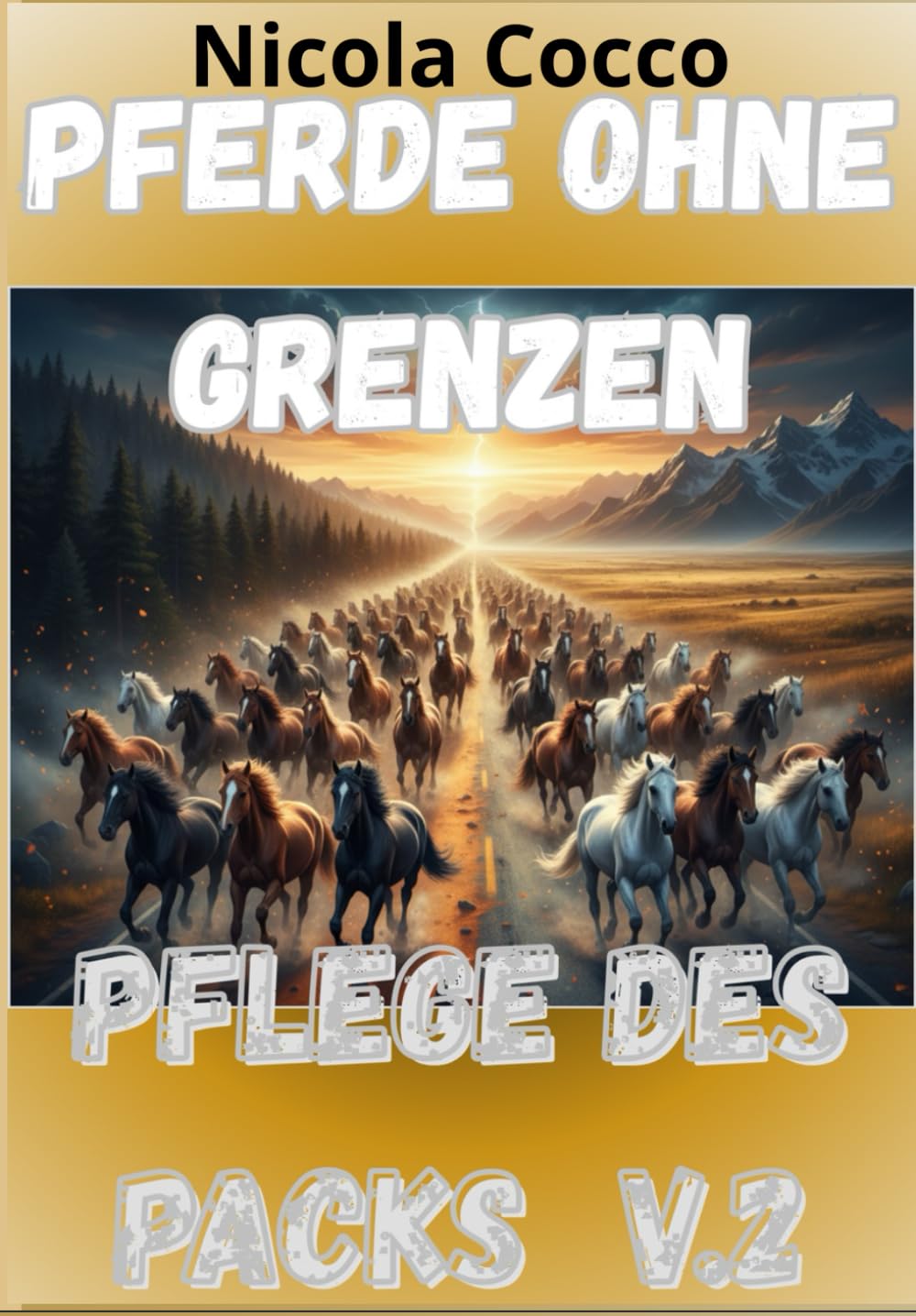 PFERDE OHNE GRENZEN V.2: PFLEGE DES PACKS, EIN BUCH ÜBER PFERDE FÜR KINDER (Pferde im Wandel der Geschichte, Erzählungen und Legenden)