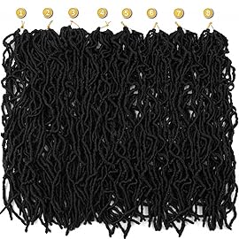 8 Packs Soft Locs 18 Inch Faux Locs Crochet Hair for Butterfly Locs Distressed Locs Crochet Hair for Black Women (2, 18 Inch(Pack of 8))