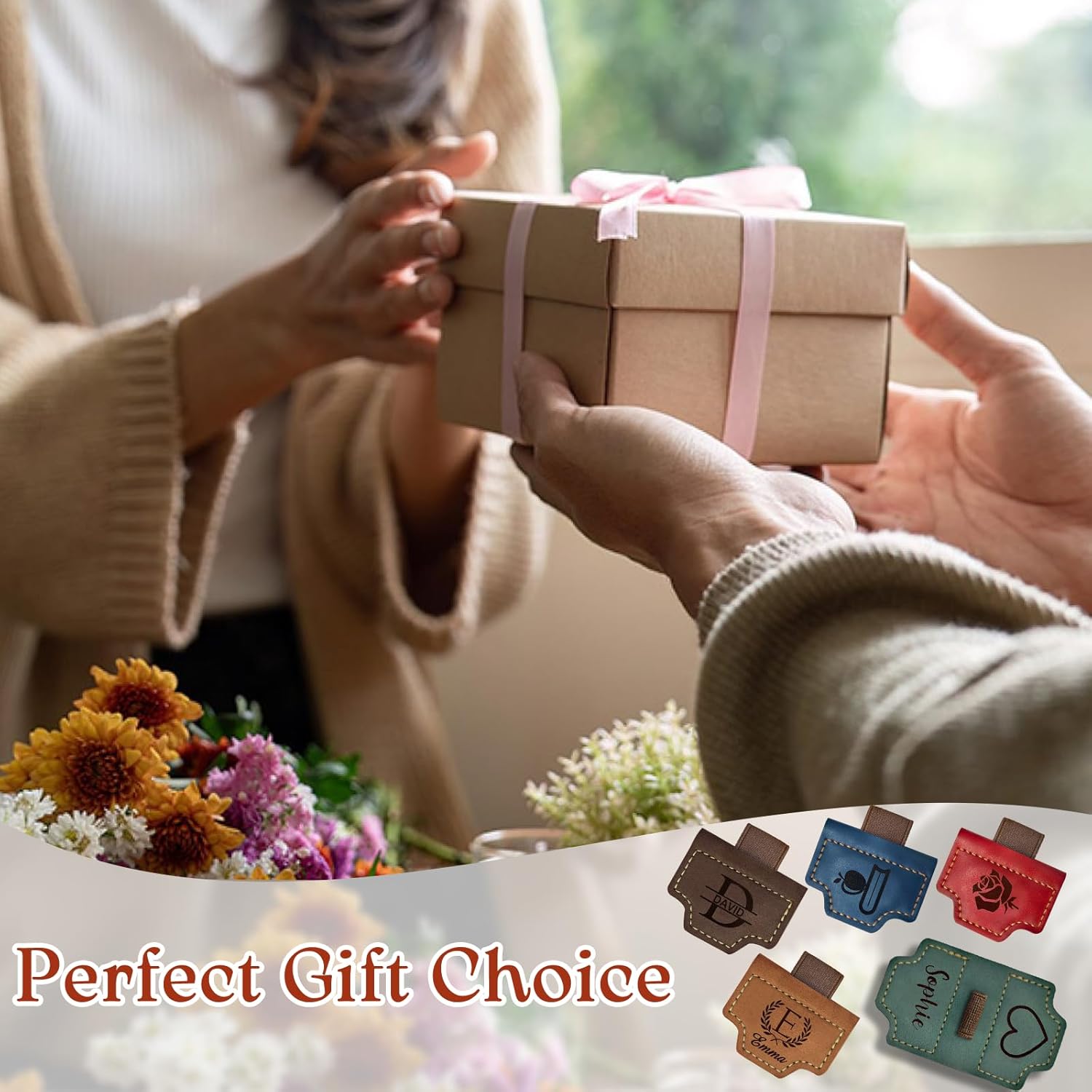 Personalized Magnetic Leather Pen Holder Bookmark Custom Engraved Name Bookmark Customized Leather Magnetic Book Marks for Book Lovers,Birthdays, Christmas & Graduations - Image 5