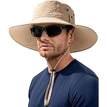 Sun Hats for Men Fishing Hat UPF 80+ Foldable Wide Brim Outdoor Hiking Beach Summer Hats