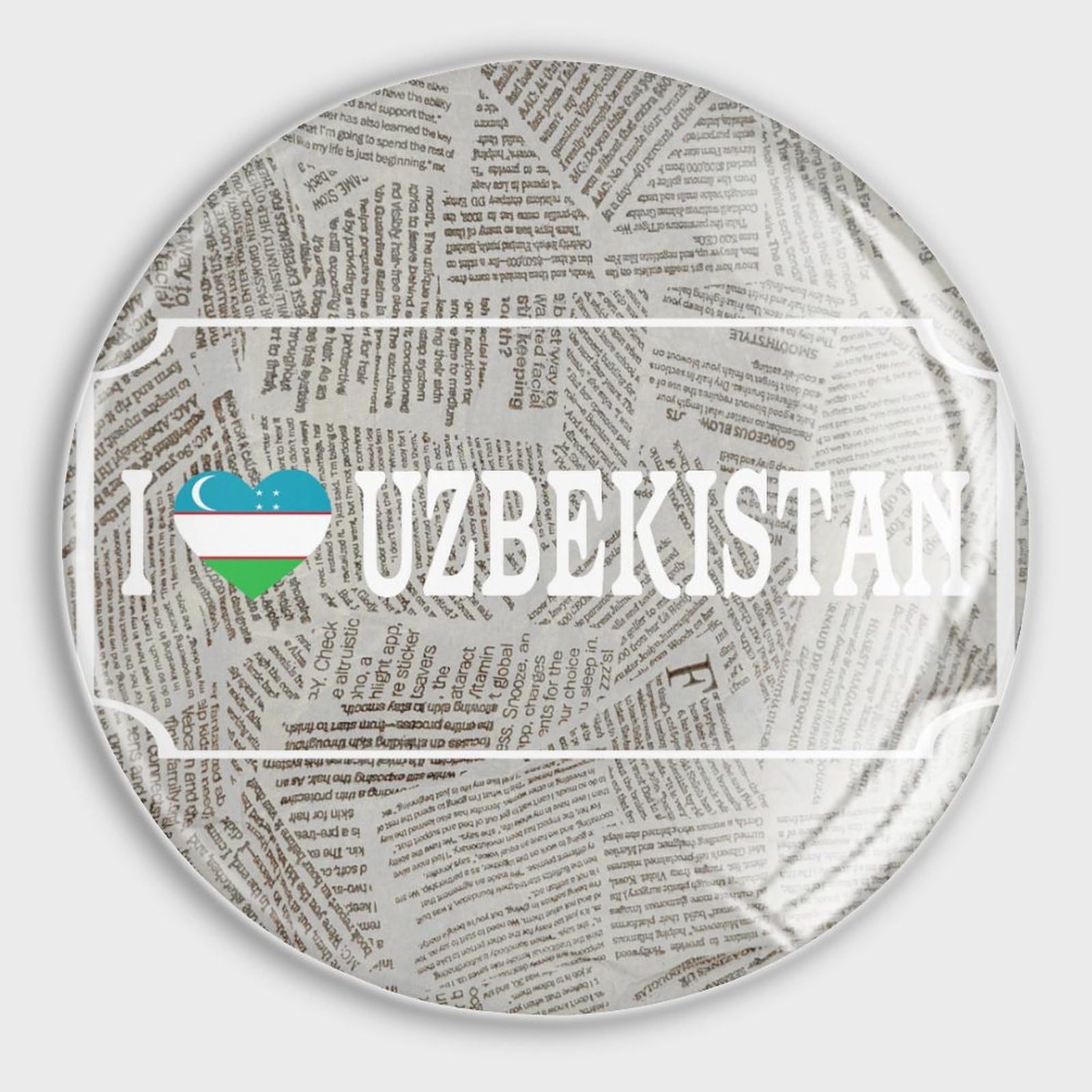 Aimants Ouzbékistan en verre : fixez solidement vos mémos sur le frigo ou tableau