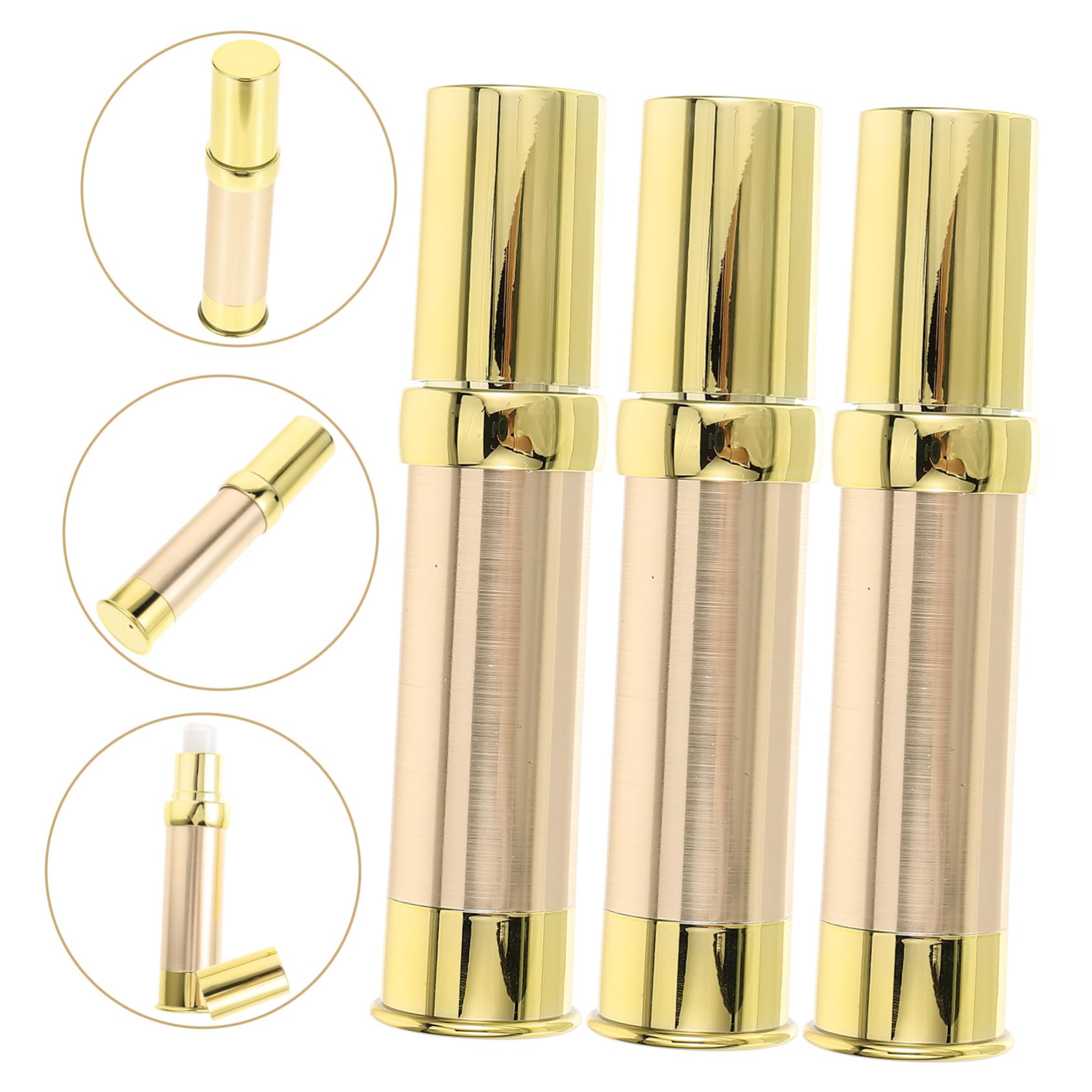 4 Set Bottiglie Makeup Pompa Aria Contenitori Cosmetici Portatili Per Viaggio E Resistente Alle Perdite E Facile Usare 3 Pezzi*4