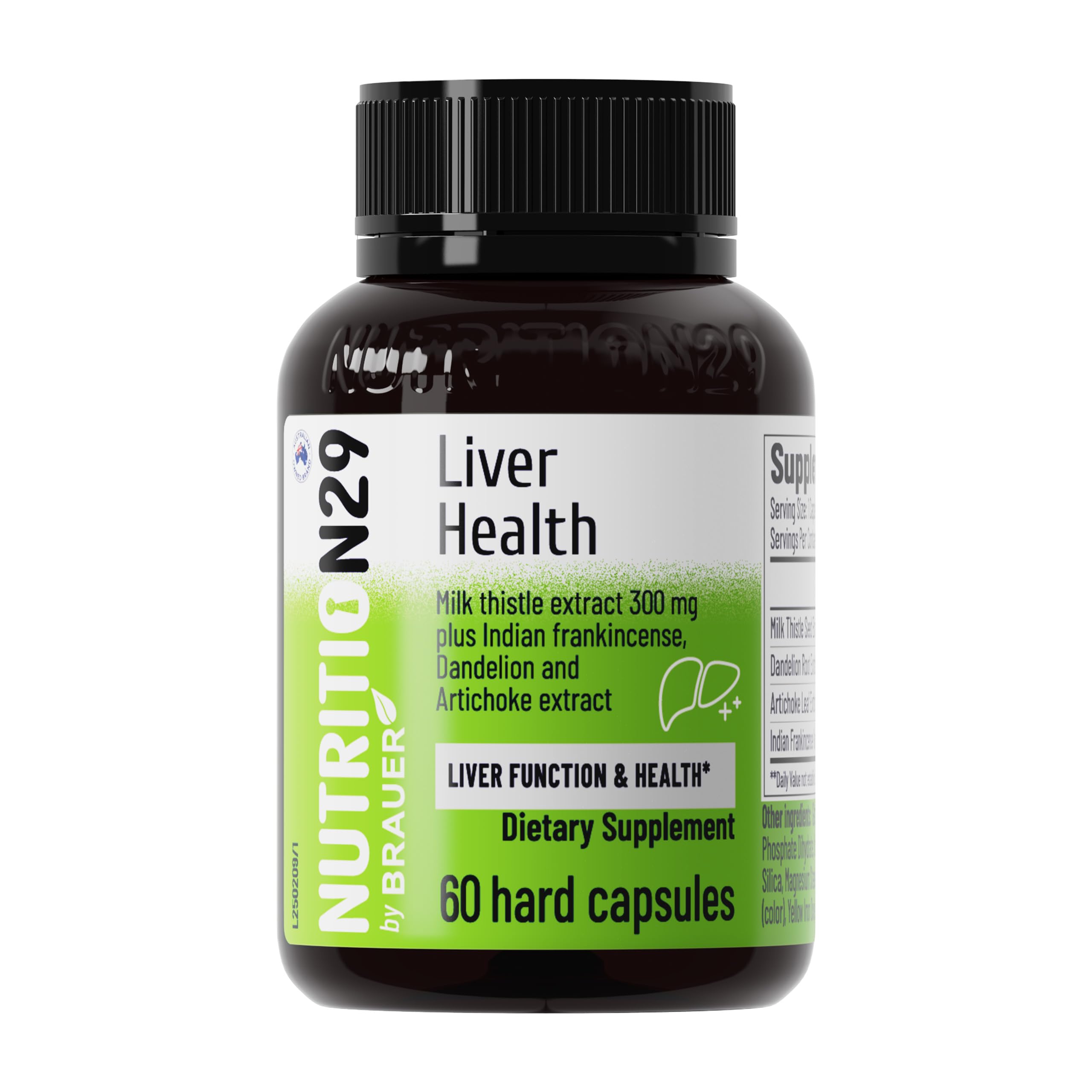 NUTRITION29 Suplemento Fitoterápico de Cardo-Mariano com 300 mg de Silimarina, 60 cápsulas