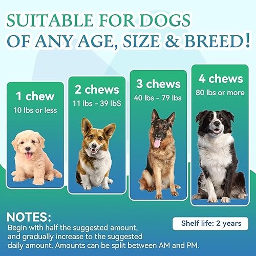 Miniatura 4 de Suplemento articular para perros, suplemento para articulaciones de perro, glucosamina, condroitina para cadera y articulaciones, golosinas para