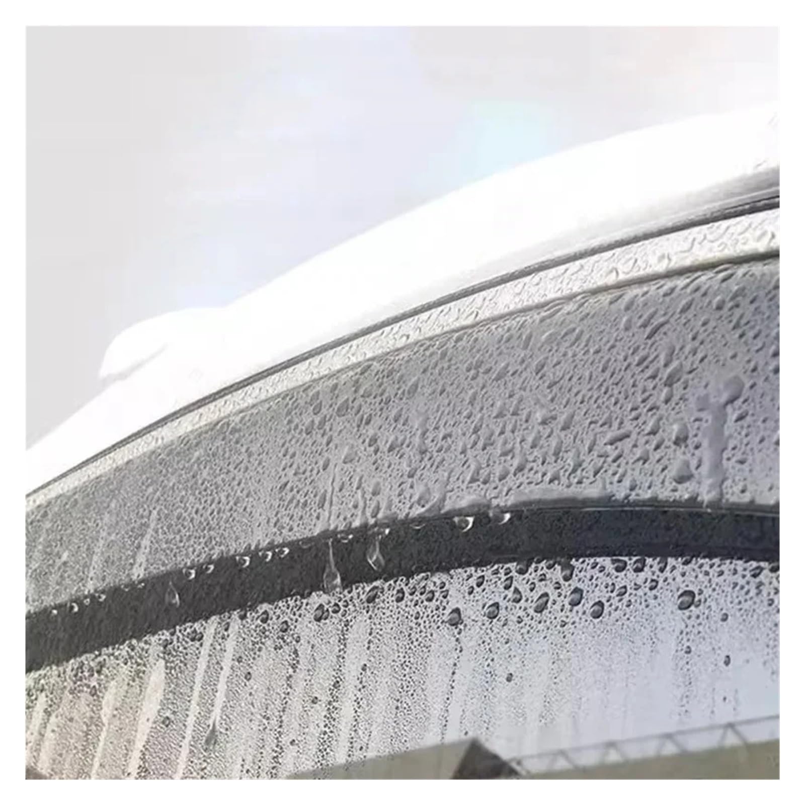 Visera de ventana, pantalla de lluvia y sol, cubierta protectora contra el clima, accesorios, pegatina Exterior Compatible con Changan CS55 2017 2018(ABS Acrylic 6 PCS)