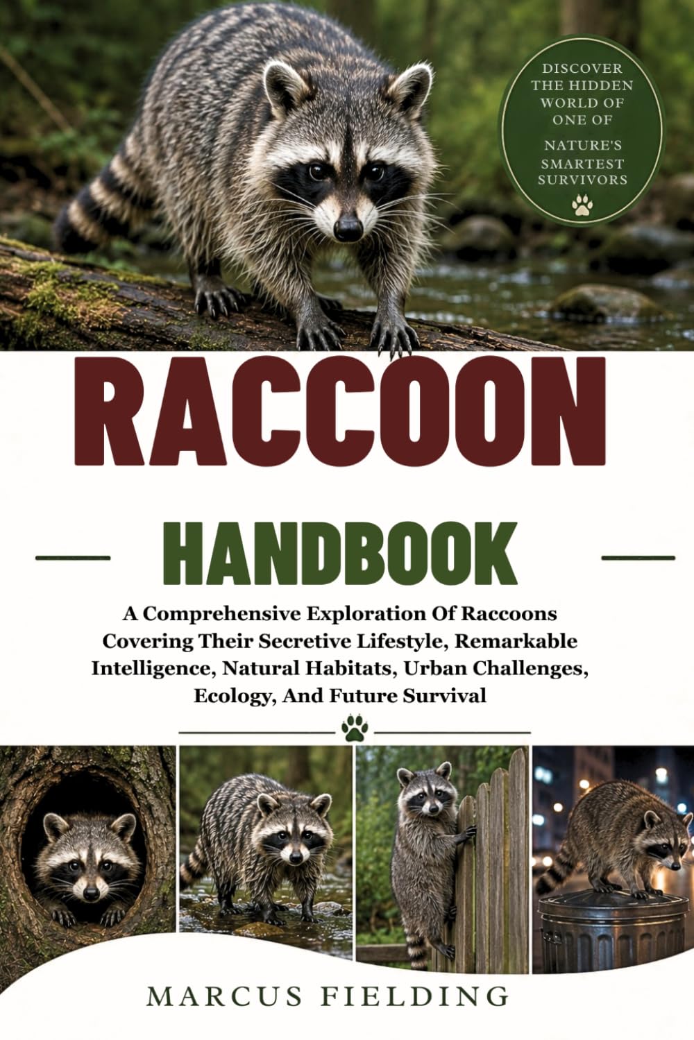 RACCOON HANDBOOK: A Comprehensive Exploration Of Raccoons Covering Their Secretive Lifestyle, Remarkable Intelligence, Natural Habitats, Urban Challenges, Ecology, And Future Survival