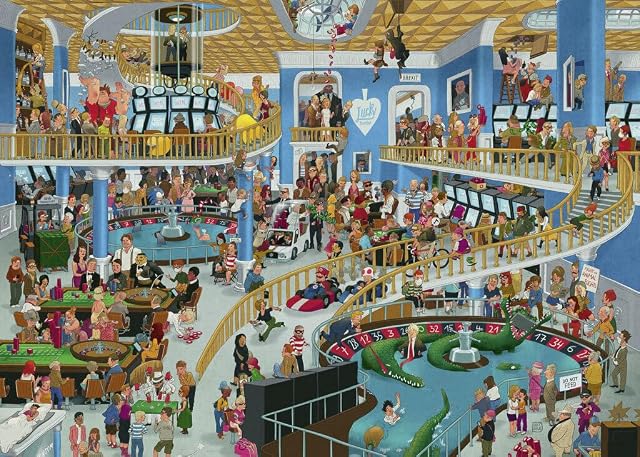 Foto 3 de 3 de Heye Chaotic Casino Oesterle - Puzzle (1000 Piezas), Color Plateado