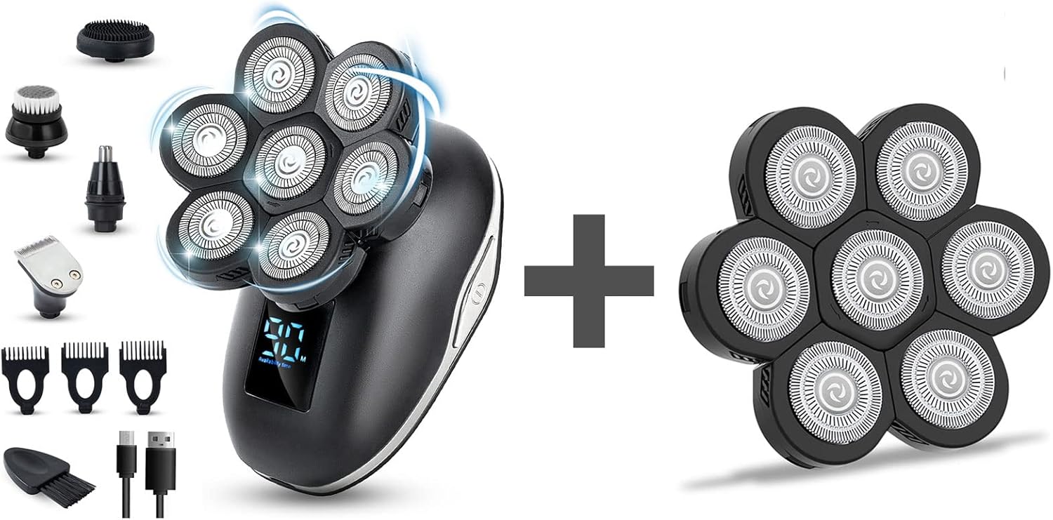 Head Shavers for Bald Men+UPTARD 7D Blade Replacement Heads