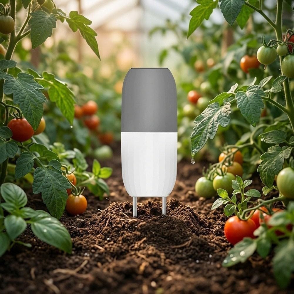 Medidor inalámbrico de humedad del suelo, para sensor de jardín inteligente WiFi temperatura del suelo, monitor de humedad, sistema de riego automático controlado por aplicación de cuidado de plantas