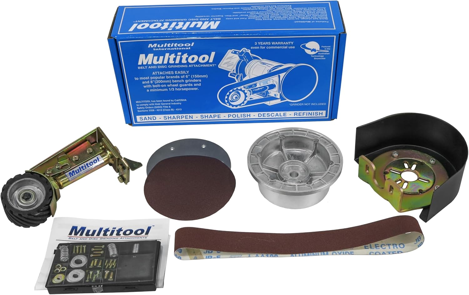 Original Multitool 2" x 36" Belt Grinder Attachment for Bench Grinders