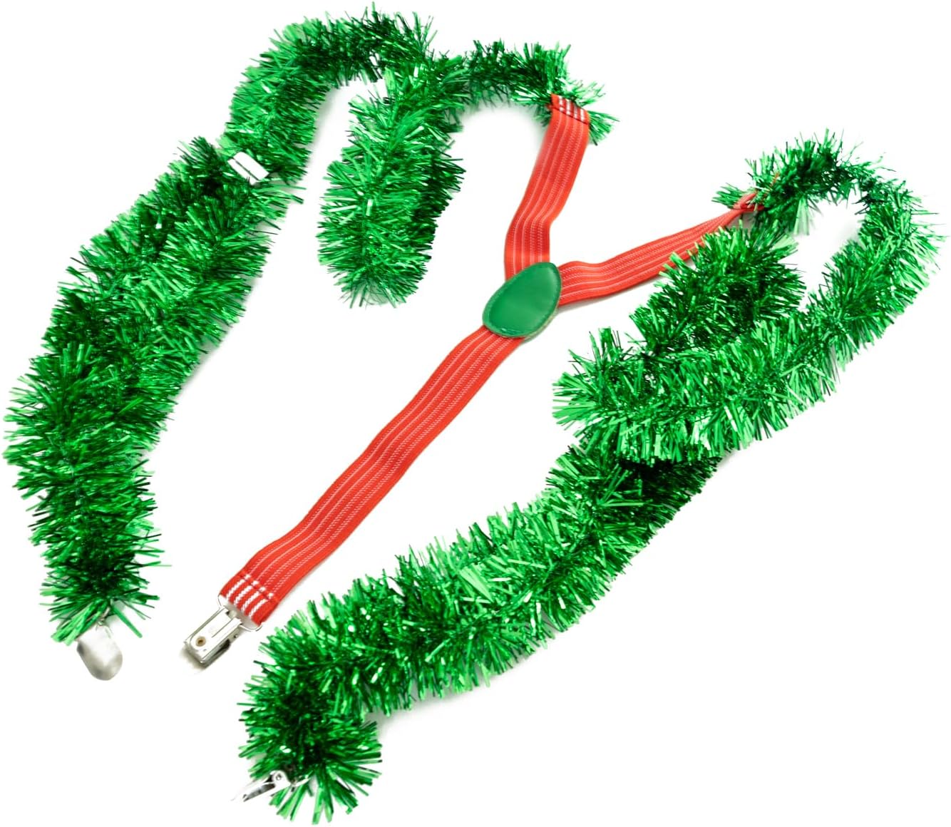 30 Watt Tinsel Suspenders | Perfect Accessory for Season's Theme Parties, Annual Holidays, Christmas Dinners | Fun Gift for Friends and Family | One Size, Fits Most People