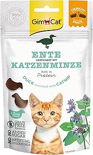 GimCat Crunchy Snacks Duck with Catnip - Crunchy and Protein Rich Cat Treats - 1 Bag (1 x 50 g) product image
