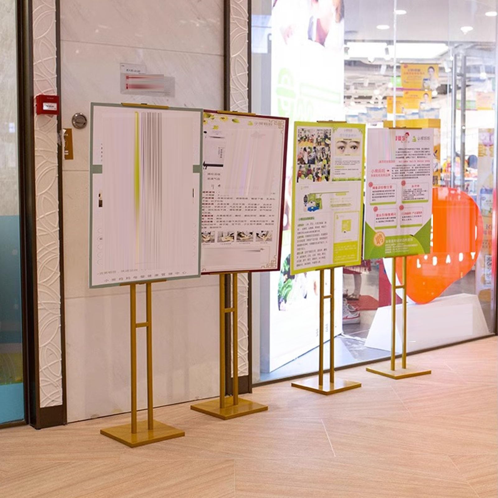 360° drehbarer Staffelei-Ständer, bodenstehend, Posterhalter für Geschäfte, Hotels, Hochzeiten und Veranstaltungen
