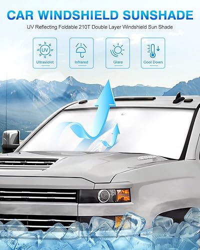 Miniatura 162 de KUST Parasol para parabrisas para Volkswagen VW Beetle 2012-2019, accesorios de ajuste personalizado, protector de visera solar, bloquea los rayos