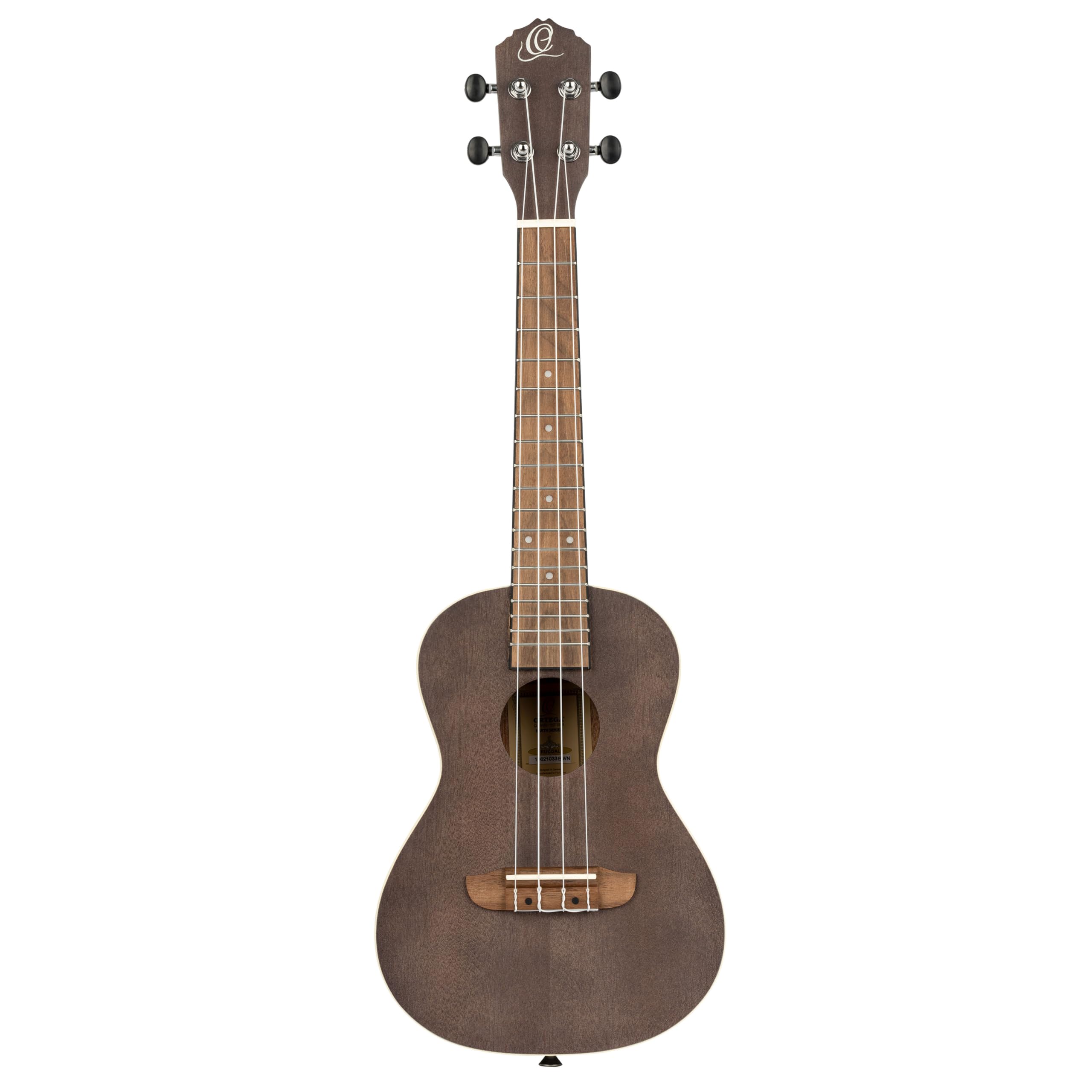 Ortega Guitars Ukulele Concerto Acustico – Earth Series – Okoume, Black (RUCOAL)