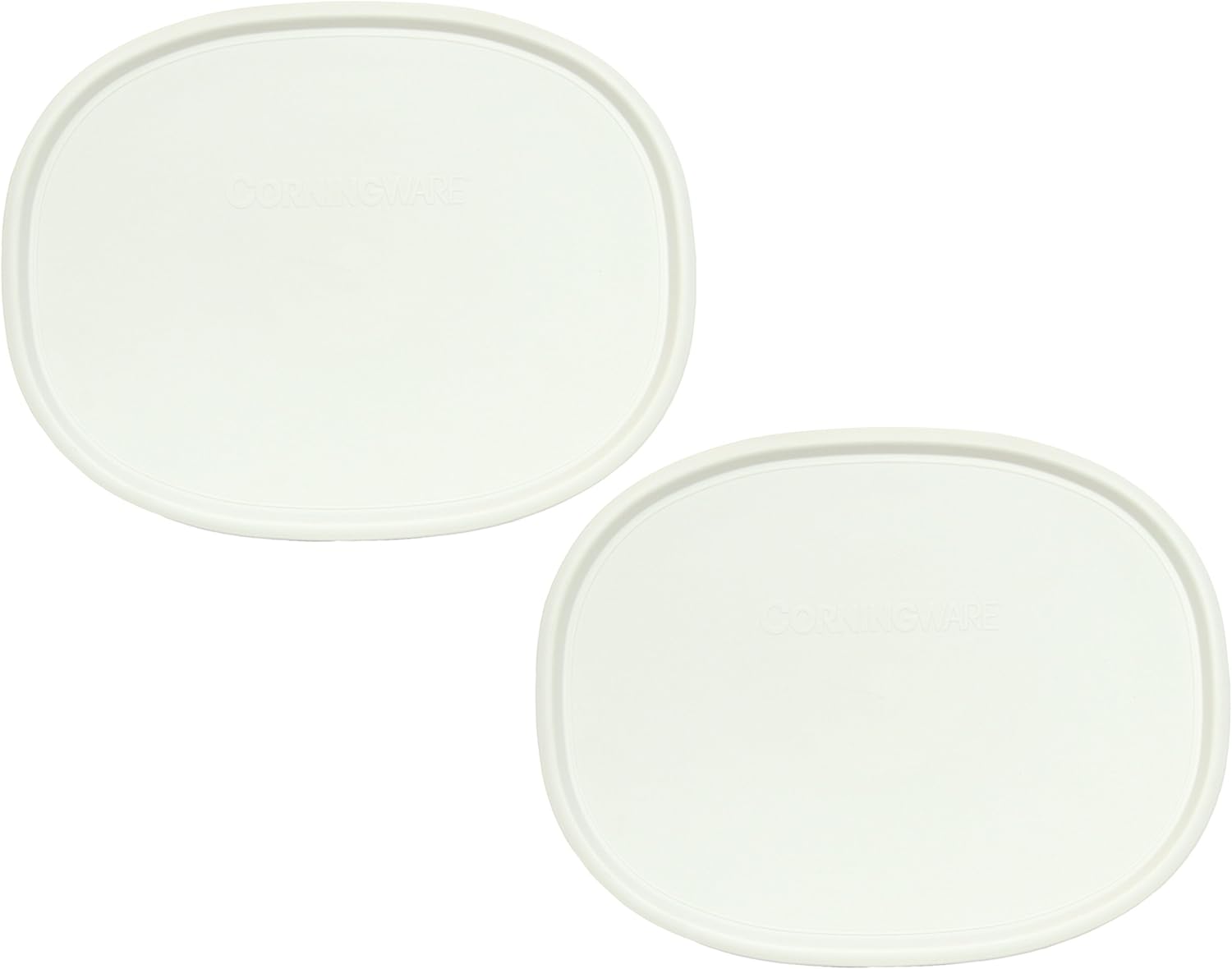 Corningware F-2-PC Oval French White 2.5-qt or 1.5-qt Lid (4 Pack)