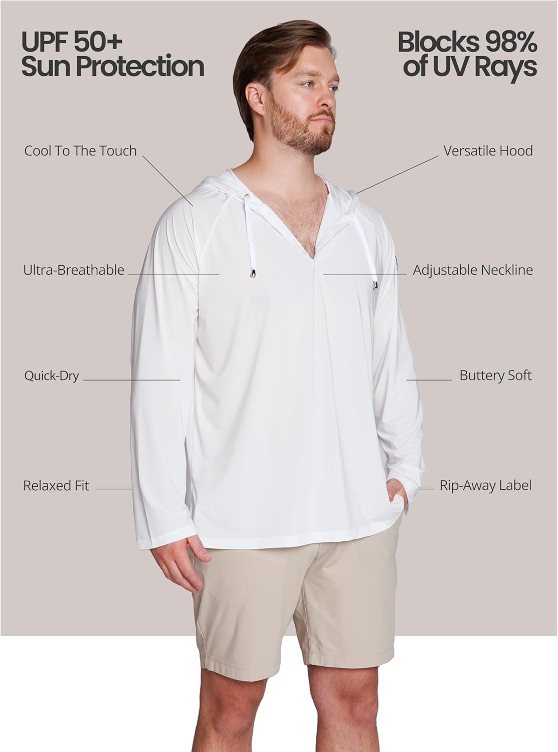 Outdoor Escapade Sun Hoodie – UPF 50+ Ultralight Breathable Stretch Resort & Beach Hoodie - Image 7