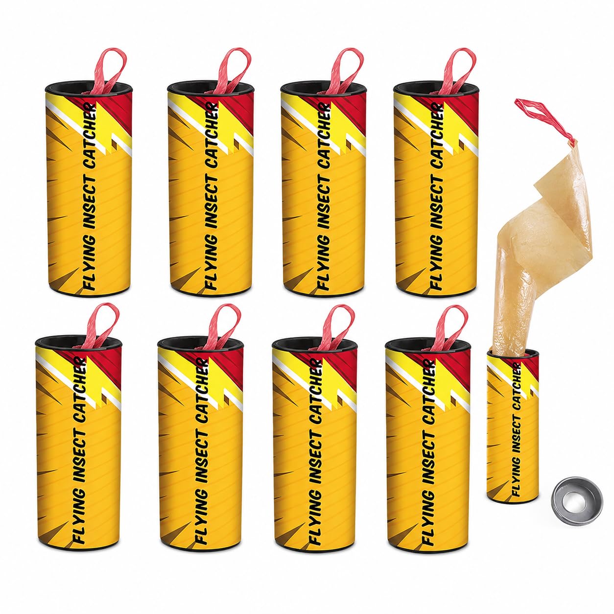1ABOVE 8pcs Flying Insect Catcher Sticky Fly Trap Paper