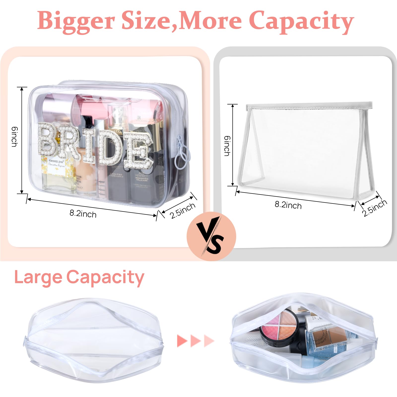 Etercycle Bride Clear Cosmetic Bag - Image 2