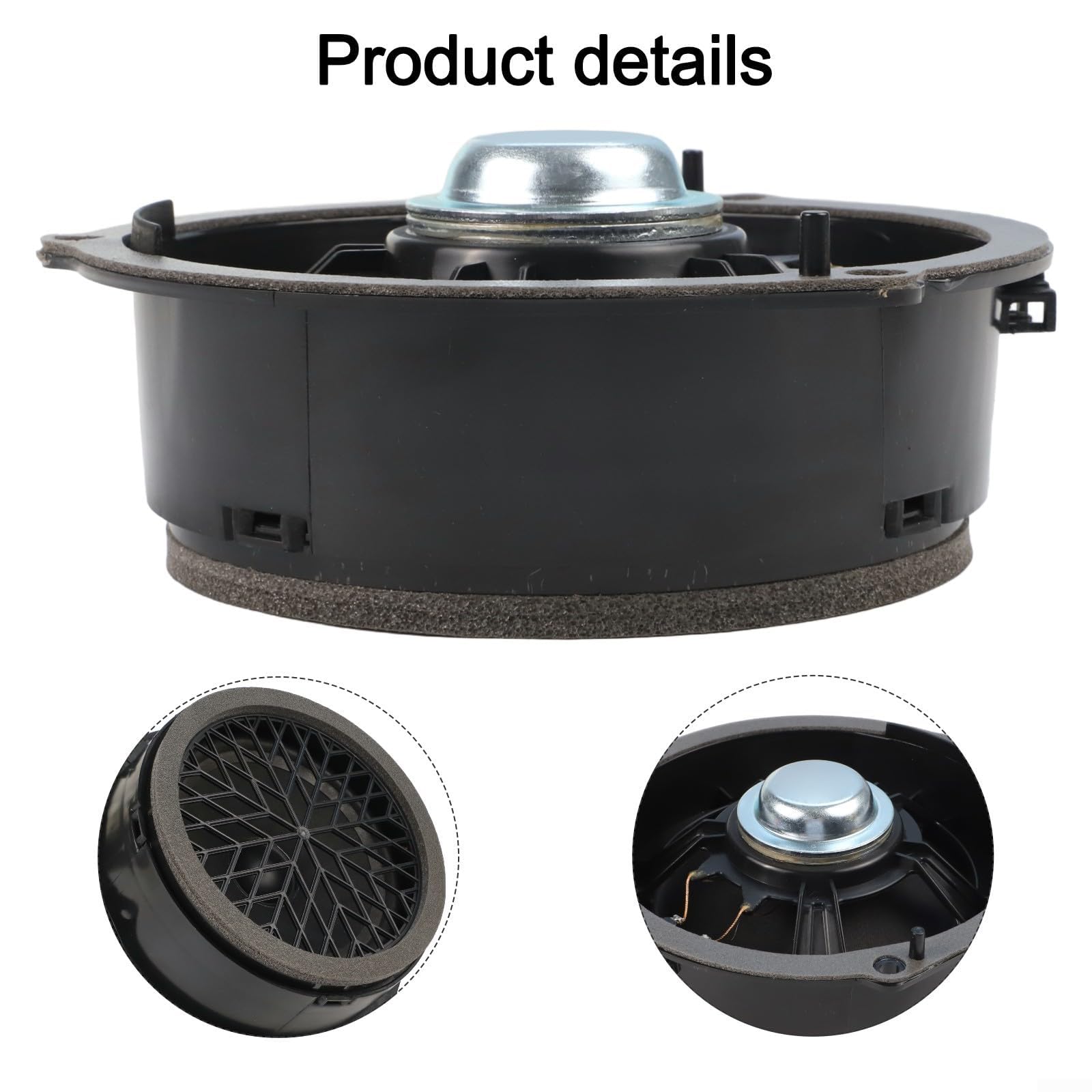 Altavoz de sonido para puerta trasera compatible con A4 B8 A5 2008-2016 OEM 8K0035411 ABS Reemplazo fácil instalación Hecho Simple Componente de audio Parte interior del coche Materiales de larga