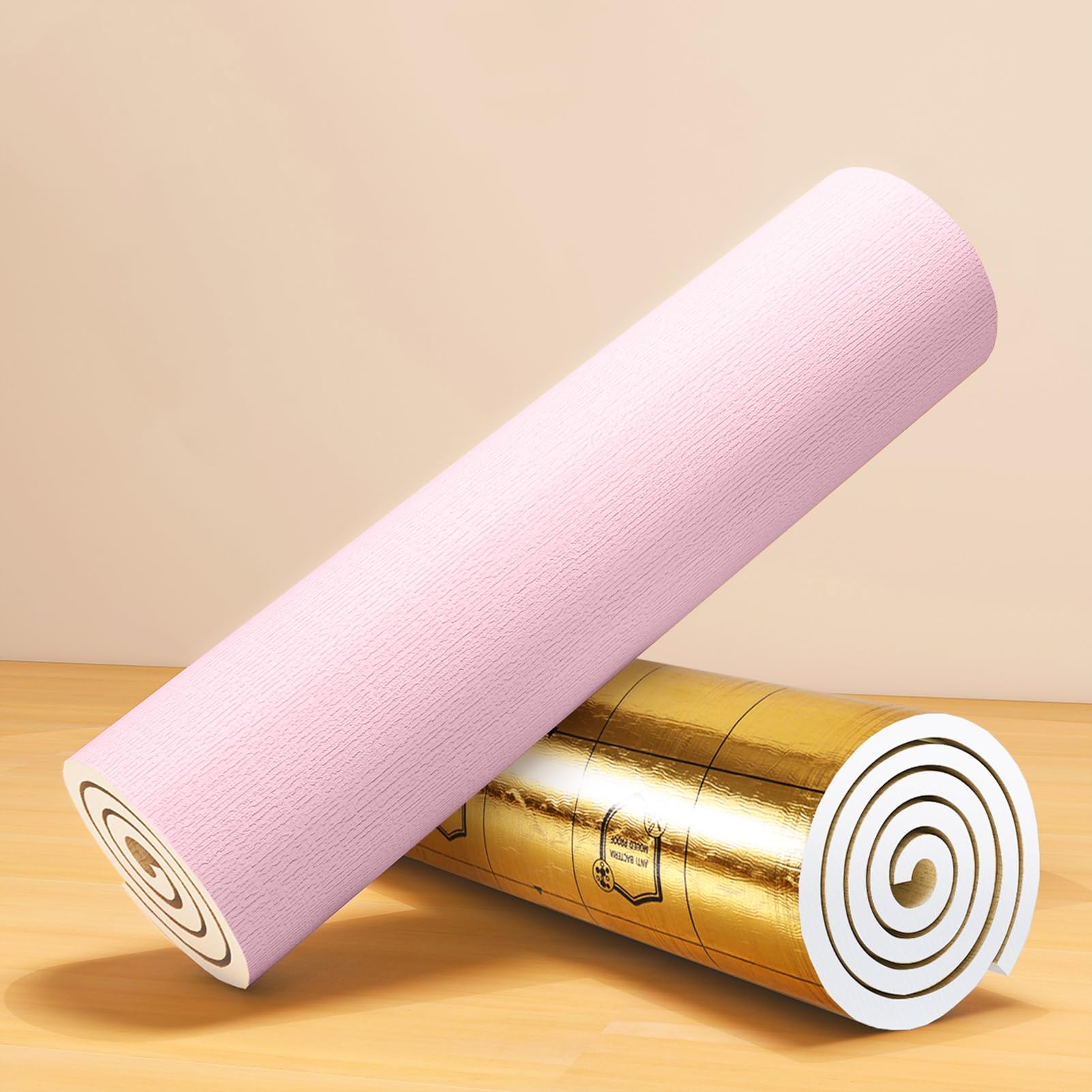 IEOWY Self Adhesive Linen Textured Wallpaper Peel and Stick Thermal Insulation Waterproof XPE Foam Wall Panels for Bedroom Living Room Decor