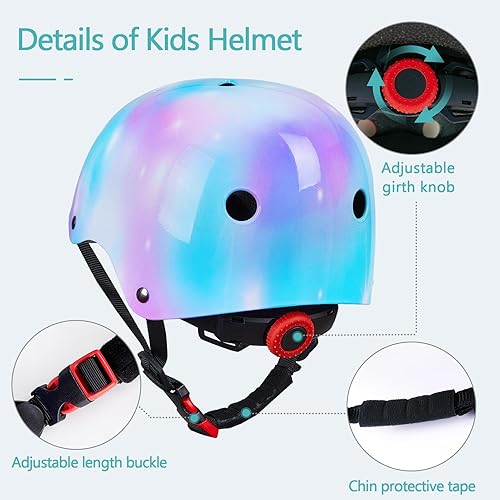 Miniatura 9 de Bienbee - Casco de bicicleta para niños pequeños cascos de patineta para bicicleta de equilibrio scooter para niñas de 3 a 5 a 8 años