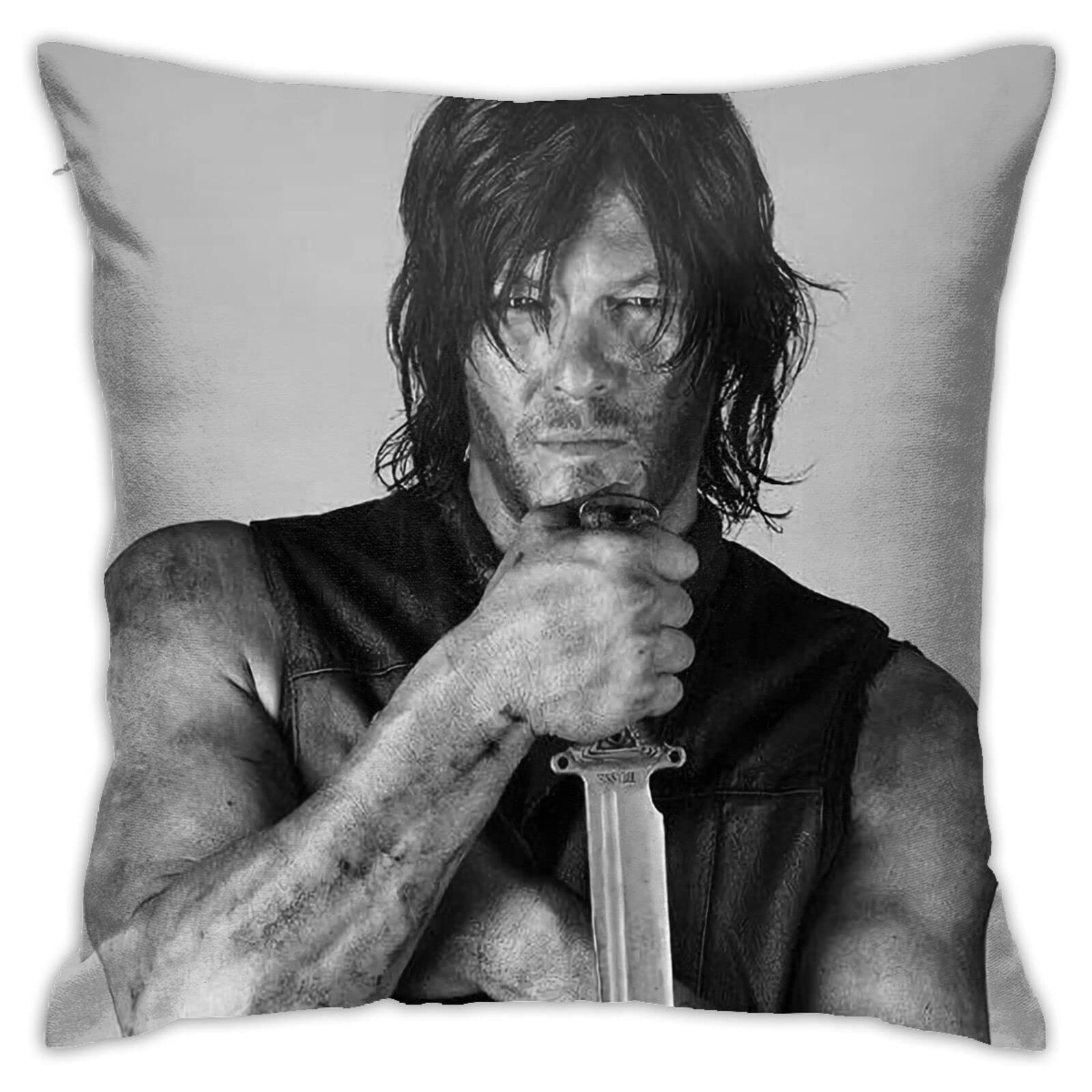 Norman Reedus Kussenslopen Daryl Dixon Polyester Zachte Decoratieve Vierkante Gooien Kussensloop Kussenslopen Luxe Kussenslopen Voor Woonkamer Sofa Bedro