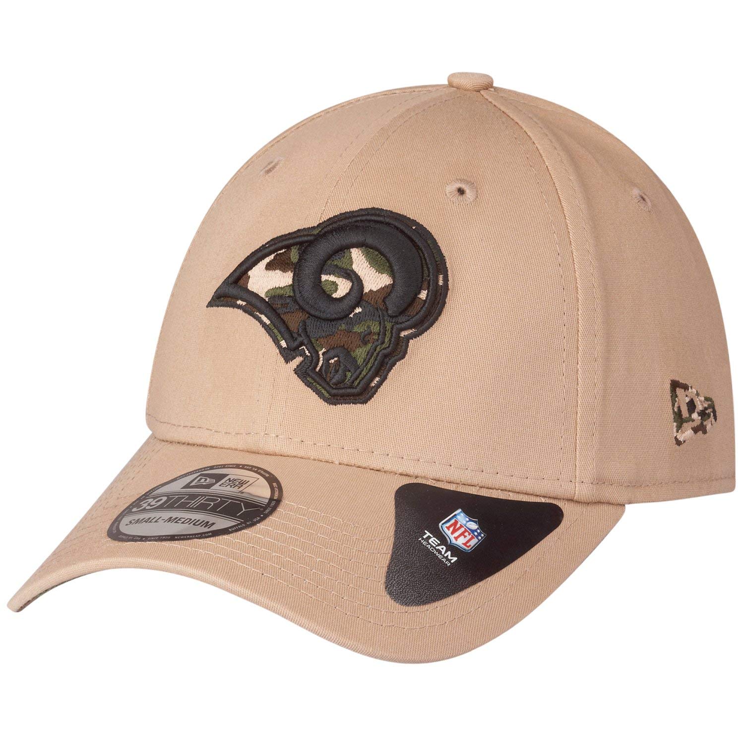 New Era Unisex Los Angeles Rams 39Thirty Stretch Cap - Camo - M/L