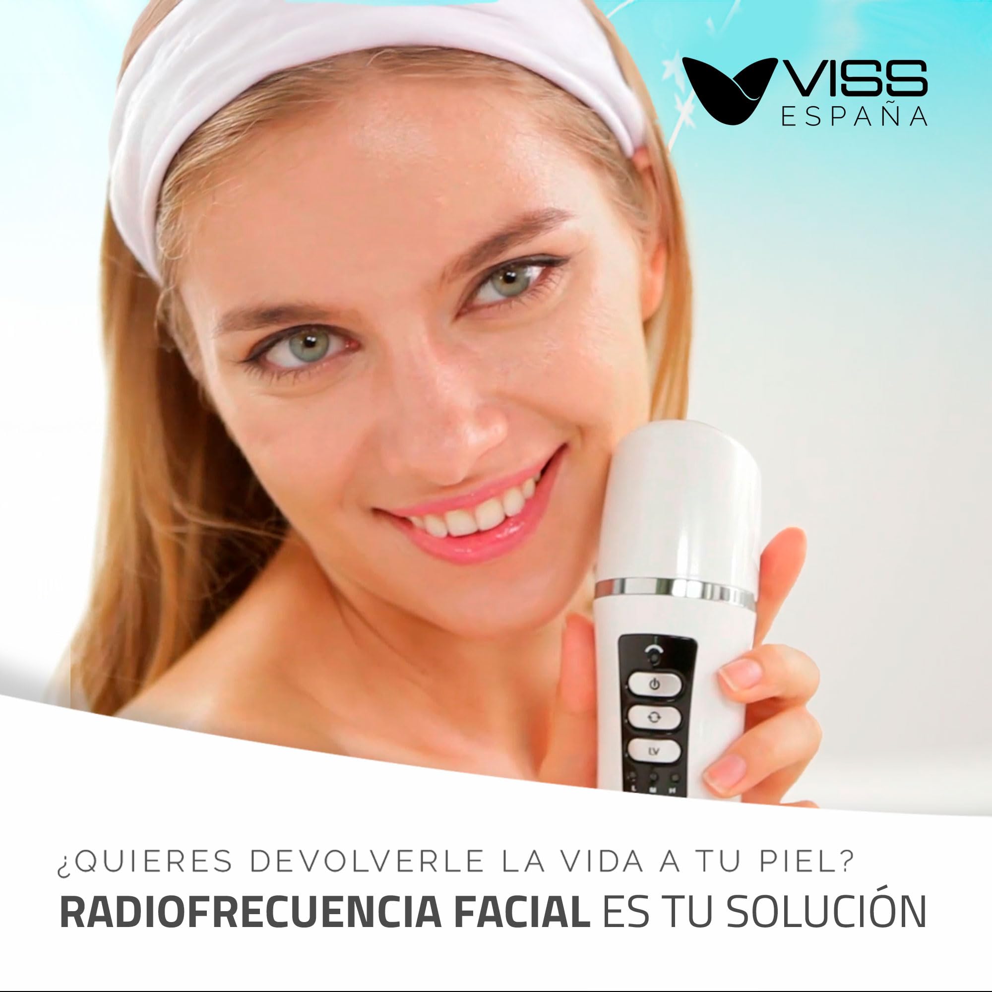 Viss RF Radiofrecuencia facial y corporal | Masajeador Facial | Radiofrecuencia para casa | Radiofrecuencia corporal flacidez
