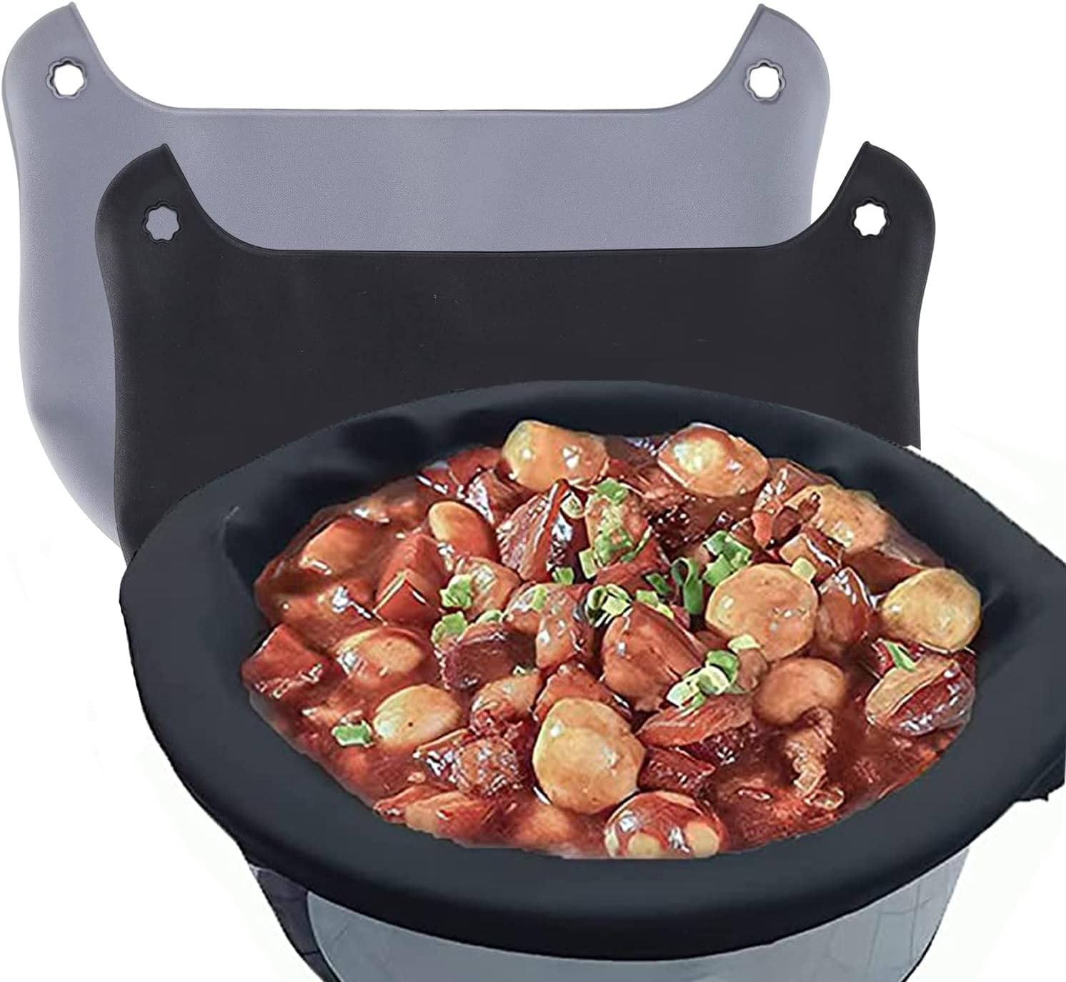 2 PCS Silicone Slow Cooker Liners, Reusable Slow Cooker