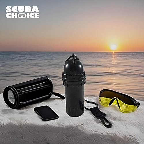 Miniatura 7 de Buceo Buceo Snorkeling Impermeable Cilíndrico Caja Seca con Clip
