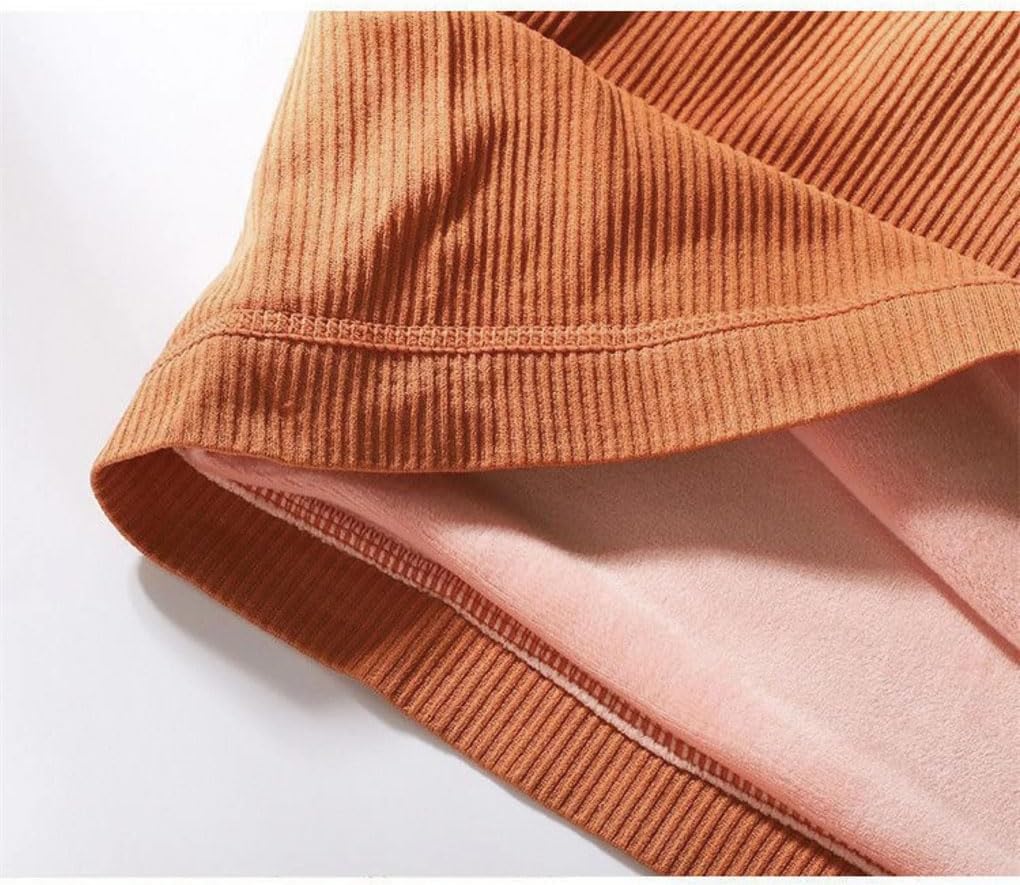 Women's Thermal Underwear, Soft Thermal Top, Vest Base Shirt, Close-Fitting Lace with Chest Pads