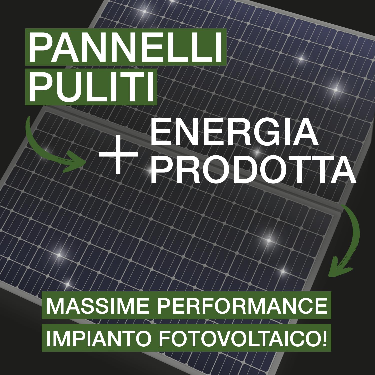 Errecom SunClean, Pulitore Alcalino per Pannelli Impianto Fotovoltaico, Formula Concentrata, 5 L