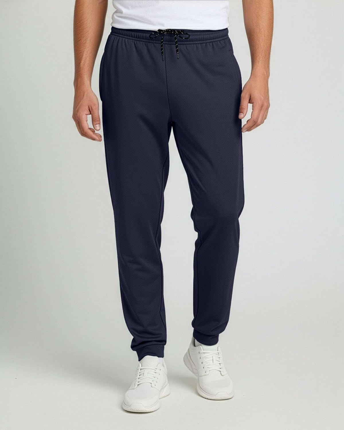 Real Essentials 3 Pack: Men's Mesh Jogger | Athletic Sweatpants with Pockets | Active Track Gym Workout Pant (Big & Tall) - Image 2