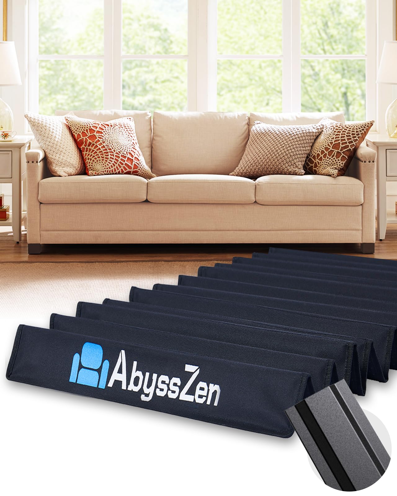 Heavy-Duty Iron Couch Cushion Support [23” x 68”]?Durable Metal Base for Sagging Sofas, Stronger & Longer- Lasting than Wood, Adjustable Fit for 2-3 Seater Sagging Sofas, Fixes & Extends Sofa Life
