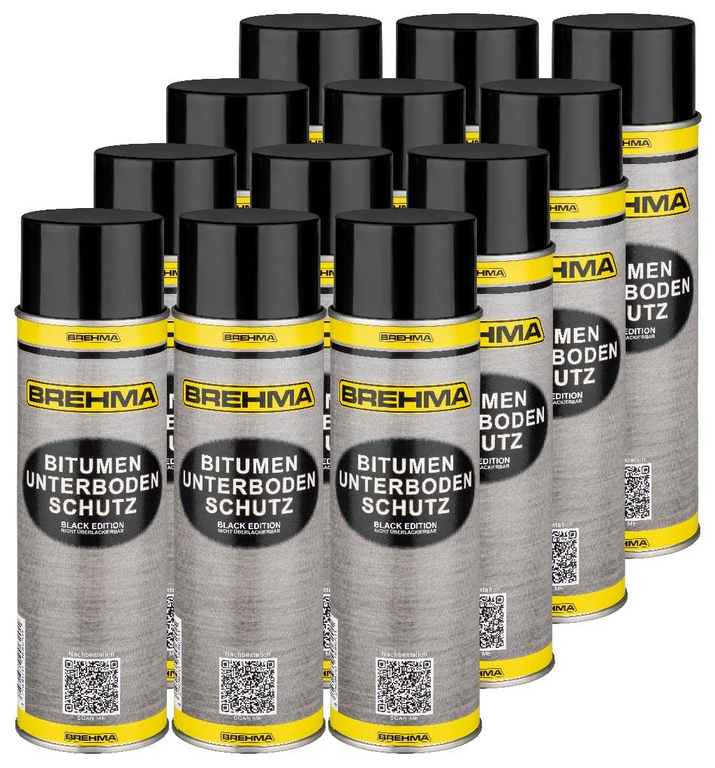24x Bitumen Unterbodenschutz Black Edition 500ml Steinschlagschutz Spray schwarz mit Griff