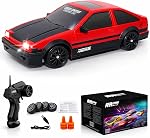 Remote Control Car RC Drift Car 2.4GHz 1:24 Scale 4WD 20KM/H High Speed Model Vehicle with LED Lights Drifting Tire Racing Sport Toy Car for Adults Boys Girls Kids Gift
