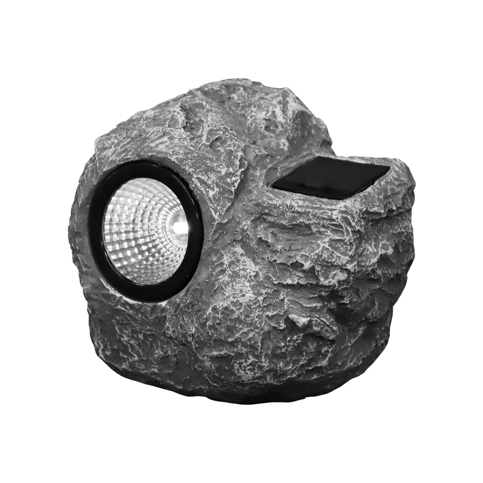 Toyvian Lampada Solare da Giardino Luce Solare per Esterno in Resina a Forma di Pietra Illuminazione Creativa LED per Aiuole e Cortili