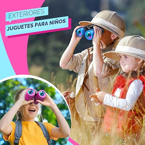 Miniatura 3 de Juguetes para niñas de 3 a 7 años: prismáticos LET'S GO! para niños observación de aves Campamento Senderismo de 3 4 5 6 7 8 años de edad