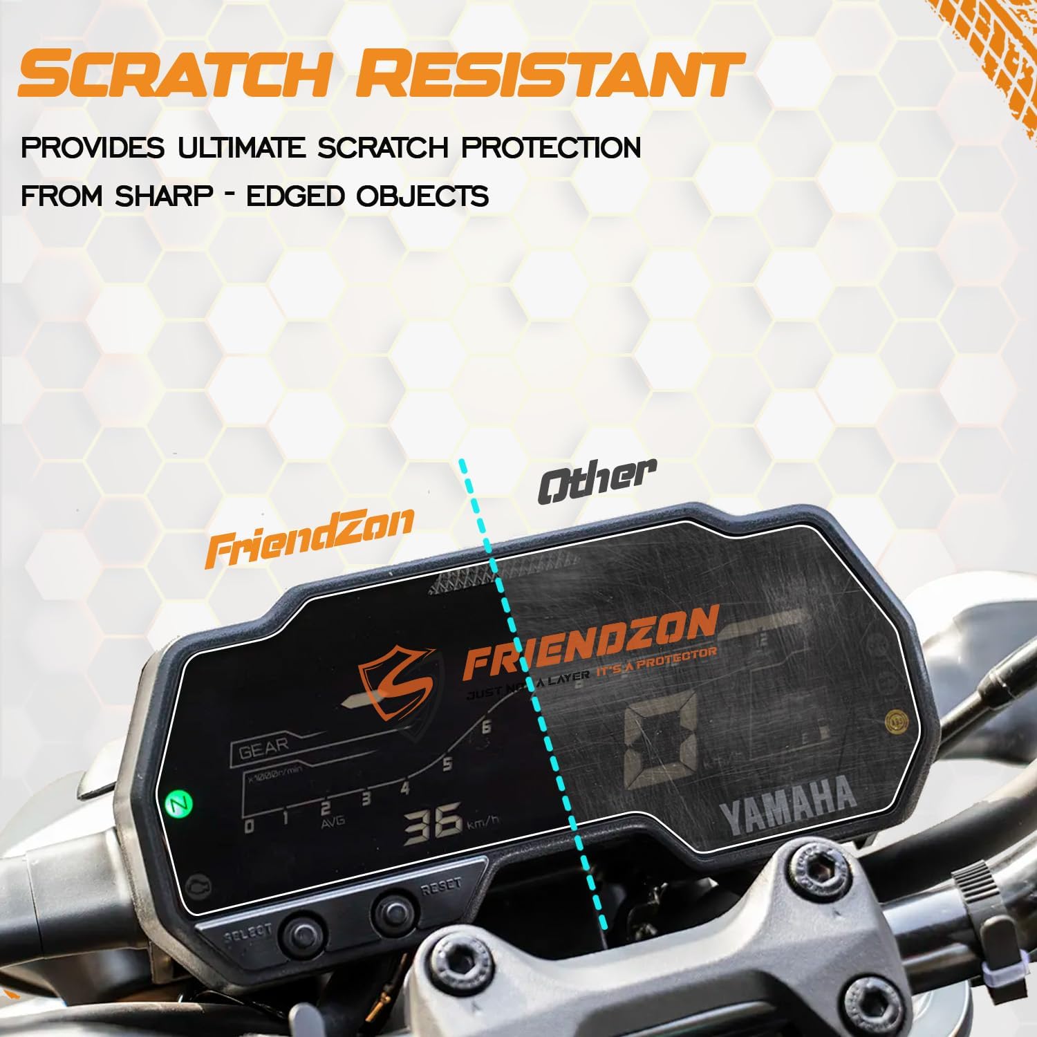 - Digital Meter Screen guard for Yamaha MT15 V2 2025 / FZS-FI V4 2024 / YZF R15 V3 / FZS-V4 2025 | Instrument Cluster Protector | Anti Fingerprint | [Not A Tempered Glass] (Pack of 2)