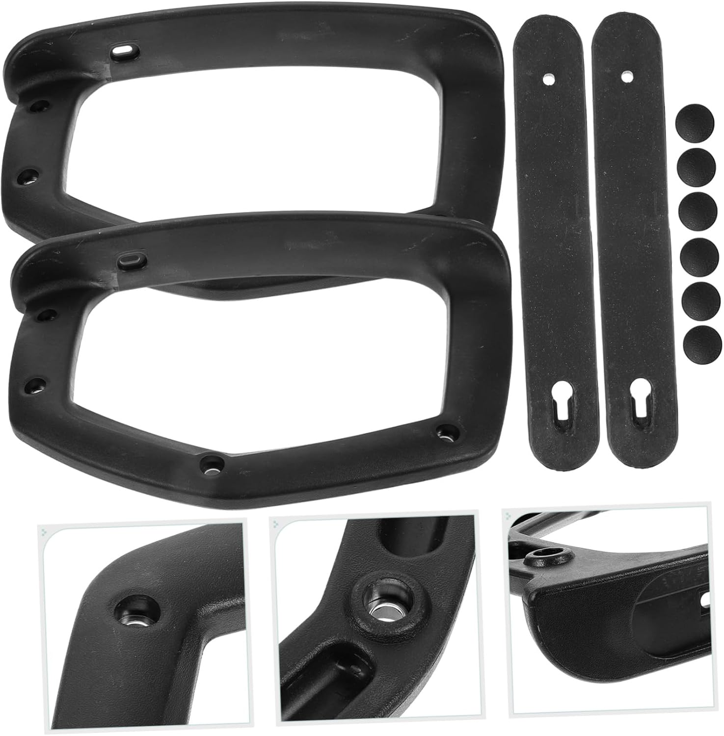 Lurrose 2pcs Ergonomic Office Chair Arm Pads Desk Chair Armrest Accessories for Comfortable Support for Office Workers Easy to Install Classic Design