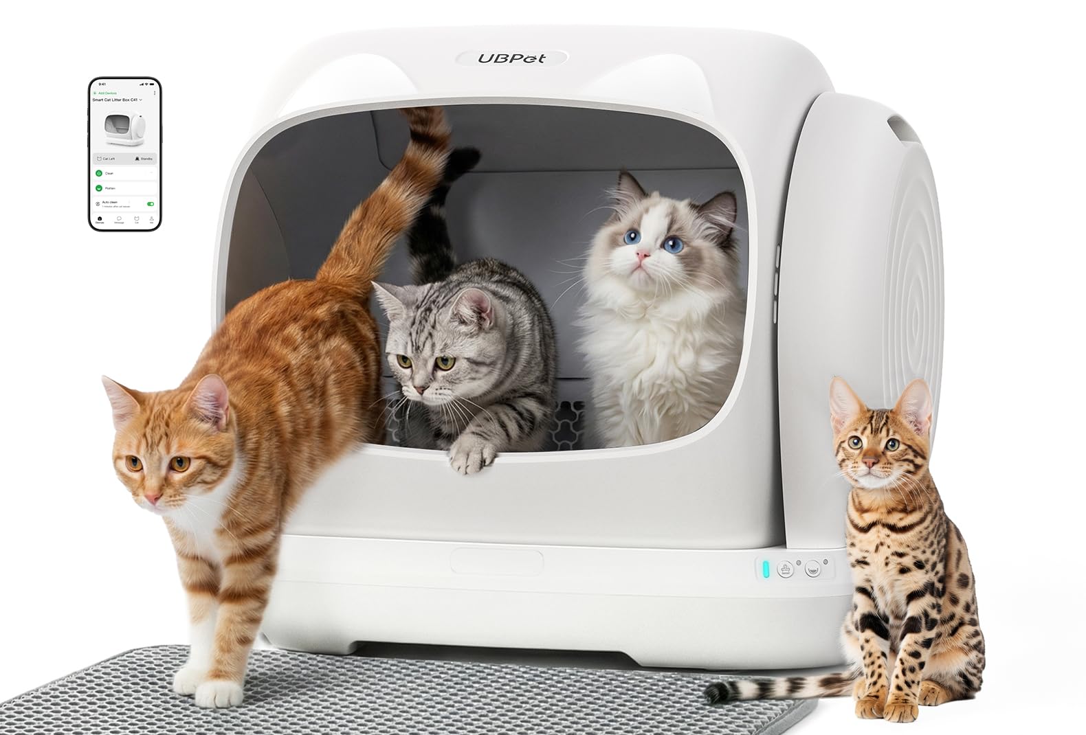 UBPET XXXL Self-Cleaning Cat Litter Box